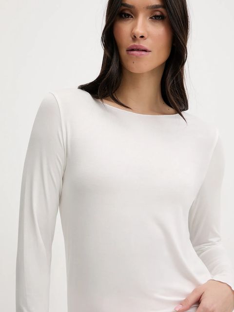 United Colors of Benetton longsleeve piżamowy z domieszką lnu