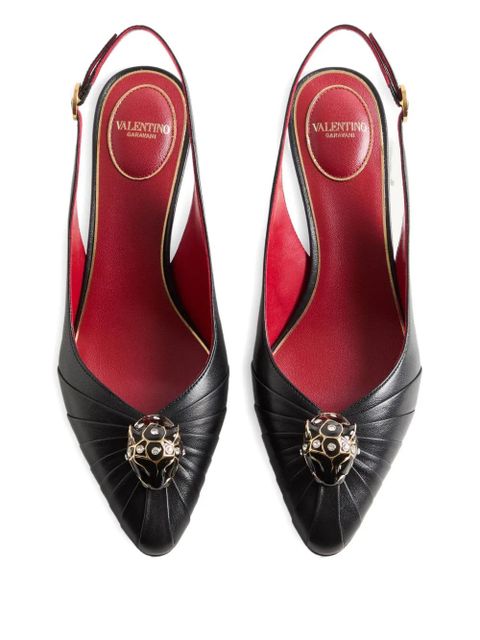 Valentino Garavani 55mm Panthea pleated pumps - Black