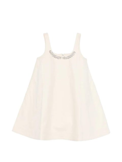 Simone Rocha embellished A-line mini dress - Neutrals - zdjęcie produktu nr 1