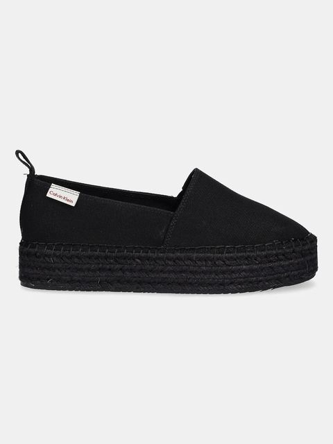 Calvin Klein Jeans espadryle PLATFORM ESPADRILLE ML CS kolor czarny na platformie YW0YW01871 - zdjęcie produktu nr 2