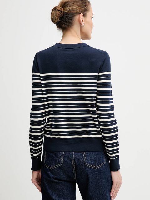 Tommy Hilfiger kardigan damski kolor granatowy lekki WW0WW42370