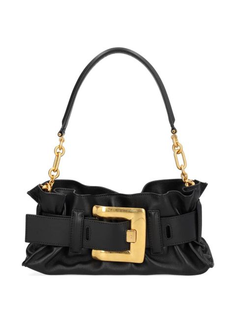 Balmain buckle-chain mini shoulder bag - Black - zdjęcie produktu nr 1