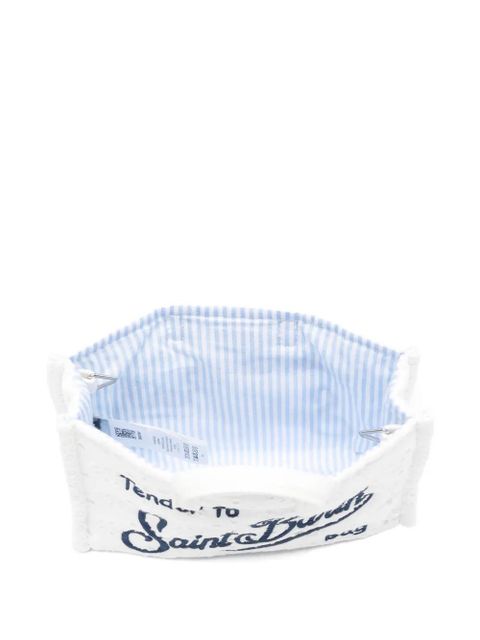 MC2 Saint Barth broderie-anglaise phone bag - White