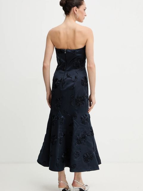 Rotate sukienka kolor granatowy midi rozkloszowana 1145922318 - zdjęcie produktu nr 2