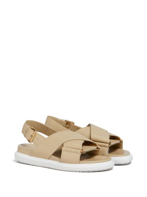 Marni leather sandals - Neutrals - zdjęcie produktu nr 2