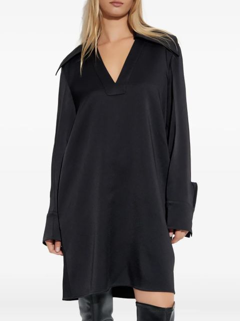 Jil Sander oversized-collar dress - Black - zdjęcie produktu nr 2