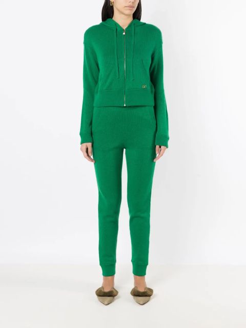 Valentino Garavani drawstring wool trousers - Green