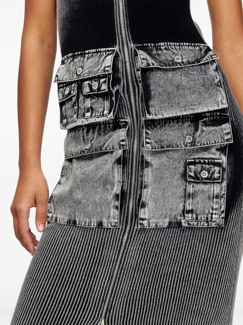 Diesel M-Melti midi dress - Grey