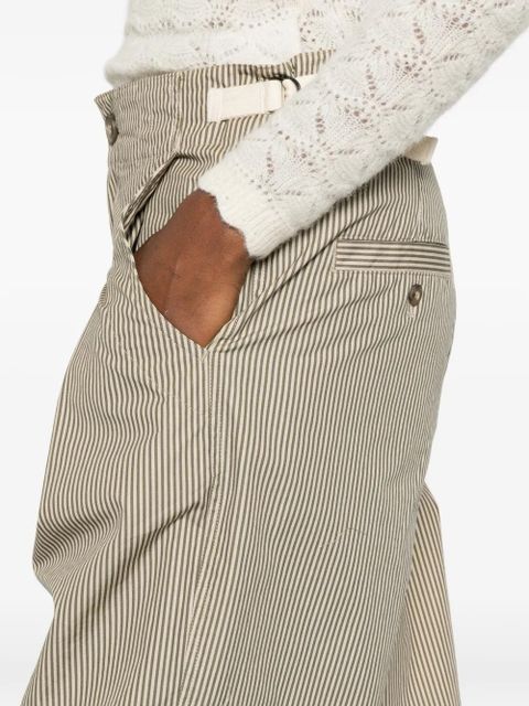MARANT ÉTOILE Ceryne striped pocket trousers - Neutrals