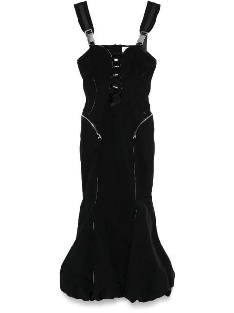 Marine Serre crinkled maxi dress - Black - zdjęcie produktu nr 1