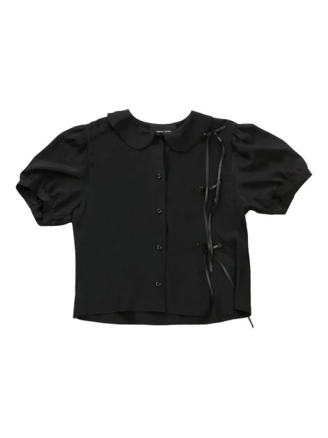 Simone Rocha bow-embellished shirt - Black - zdjęcie produktu nr 1
