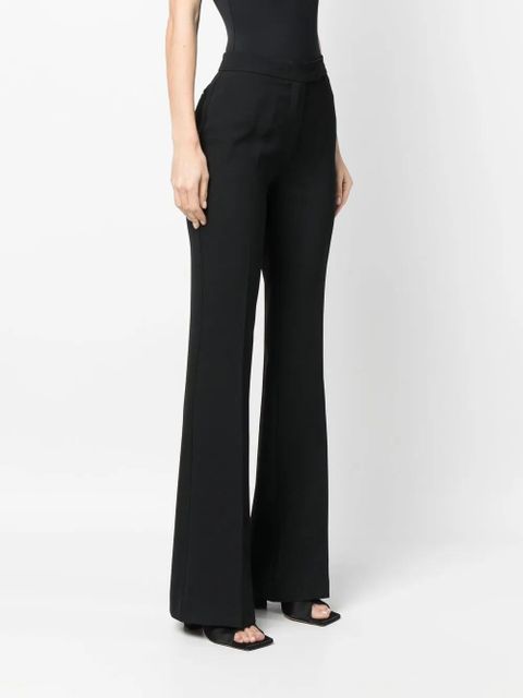 TWINSET high-waisted flared trousers - Black