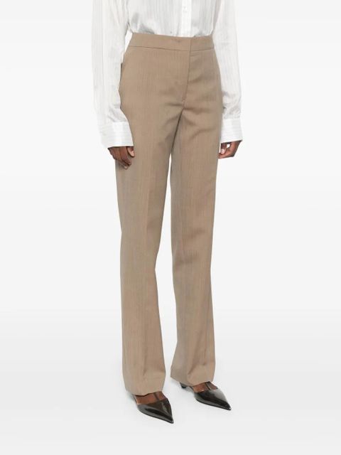 Jil Sander wool tailored trousers - Brown