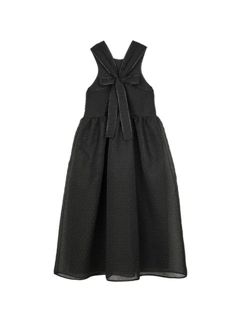 Cecilie Bahnsen CBdora bow midi dress - Black - zdjęcie produktu nr 1