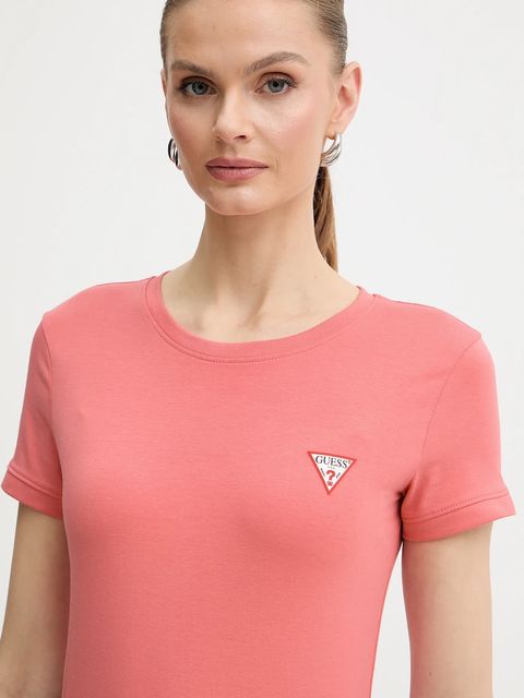 Guess t-shirt damski kolor pomarańczowy W2YI44 J1314