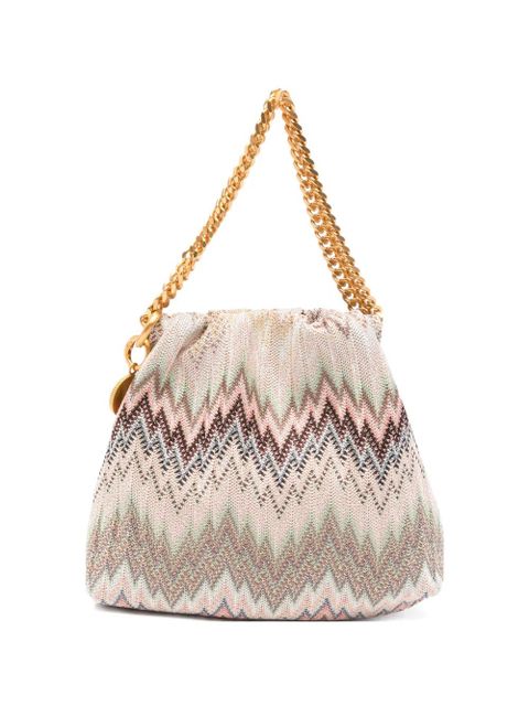 Missoni zigzag-knit chain-link mini bag - Neutrals - zdjęcie produktu nr 1