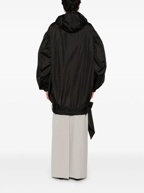 Simone Rocha lightweight bow-belt jacket - Black