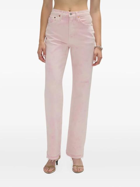 RE/DONE 90s high-rise tie-dye jeans - Pink