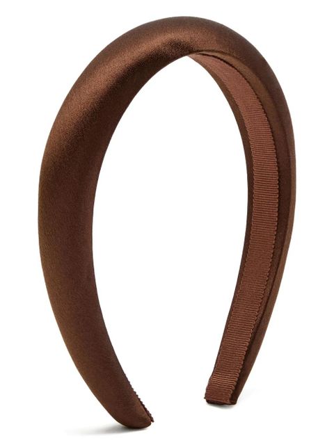 Jennifer Behr Tori padded headband - Brown - zdjęcie produktu nr 1