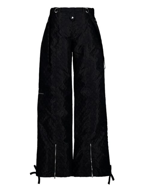 Casablanca monogram tie-detail trousers - Black - zdjęcie produktu nr 2