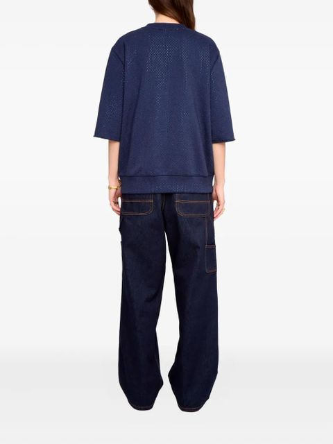 Zadig&Voltaire Edmond strass sweatshirt - Blue