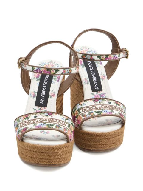 Dolce & Gabbana logo sandals - White