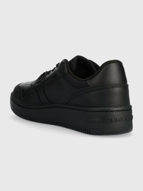 Tommy Jeans sneakersy skórzane TJW RETRO BASKET ESS kolor czarny EN0EN02505