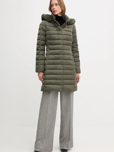 Geox kurtka puchowa BETTANIE kolor zielony zimowa W5626H T3122