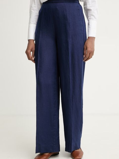 United Colors of Benetton spodnie damskie lniane - zdjęcie produktu nr 2