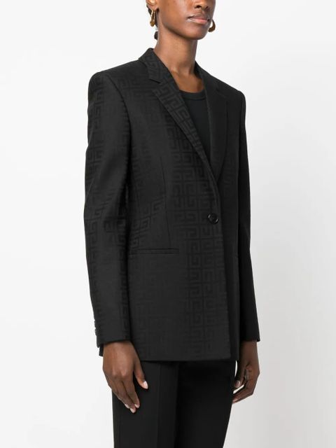 Givenchy 4G jacquard wool blazer - Black
