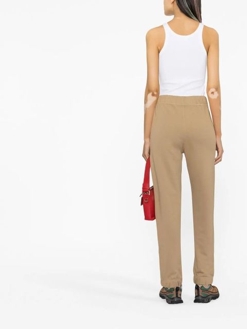 GANNI logo-embroidered track pants - Brown