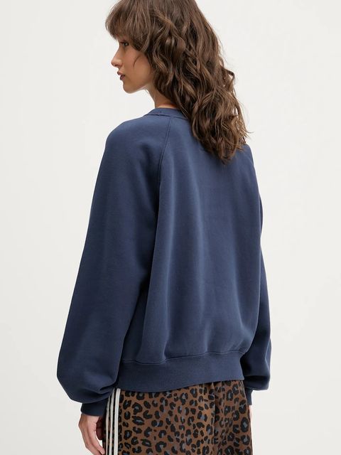 Abercrombie & Fitch bluza damska kolor granatowy gładka KI152-5352-200