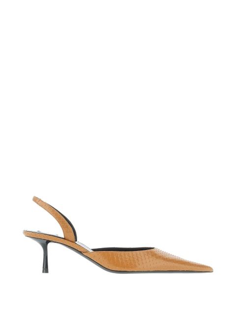 Saint Laurent Babylone pointed slingback pumps - Brown - zdjęcie produktu nr 1