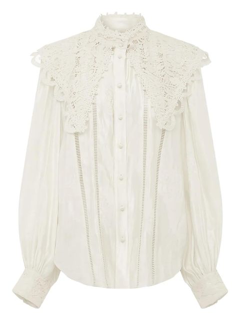 ALEMAIS Apollonia lace blouse - Neutrals - zdjęcie produktu nr 1