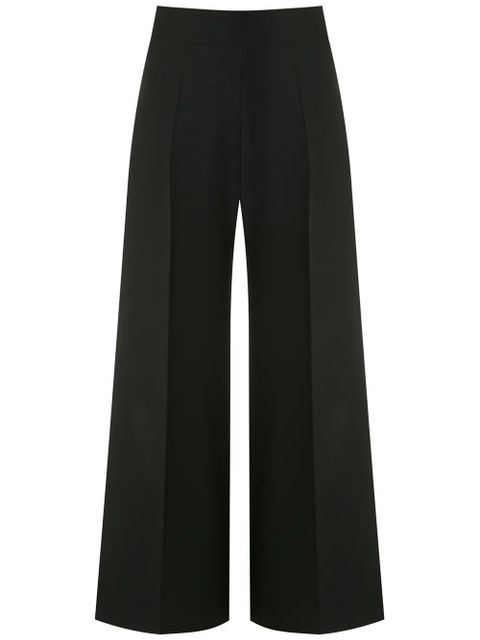 Valentino Garavani cropped wide-leg tailored trousers - Black - zdjęcie produktu nr 1
