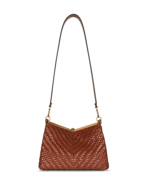 ETRO medium woven Vela shoulder bag - Brown