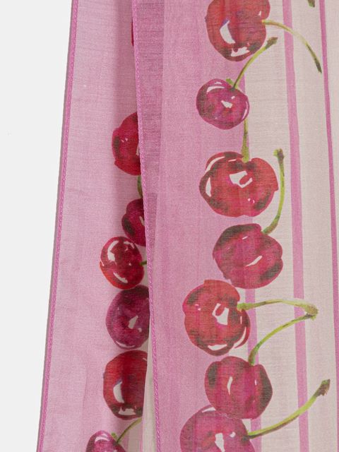 Moschino szal z dodatkiem jedwabiu - zdjęcie produktu nr 2