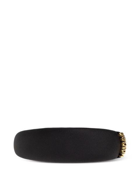 Moschino logo-plaque hair headband - Black - zdjęcie produktu nr 2