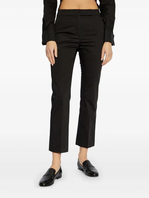 Max Mara cotton tapered trousers - Black