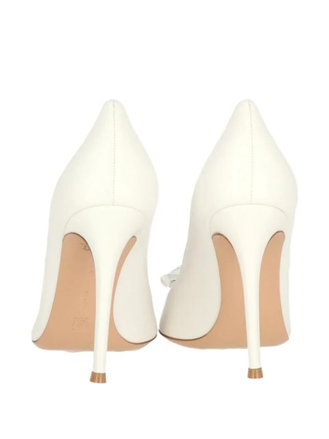 Gianvito Rossi Jaipur gemstone-embellishment pointed-toe pumps - White