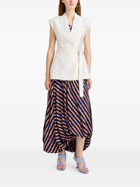 Proenza Schouler Cindle jacquard belted gilet - Neutrals - zdjęcie produktu nr 2