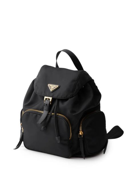 Prada small zip backpack - Black