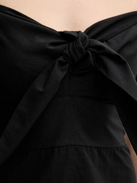 Answear.LAB sukienka kolor czarny mini prosta