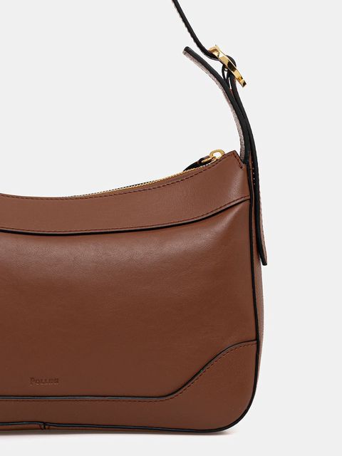 Pollini torebka skórzana kolor brązowy PC4429PP0N QG1