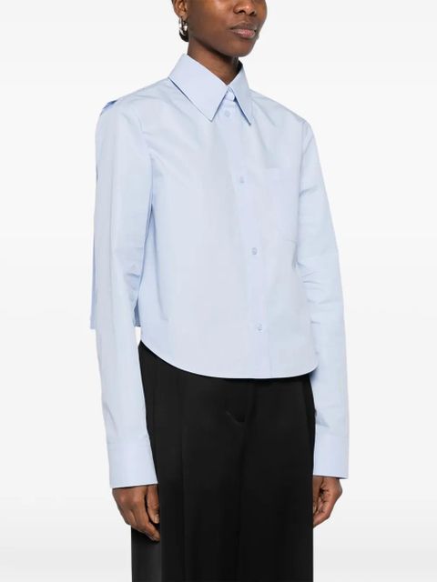 Sportmax pocket crop shirt - Blue