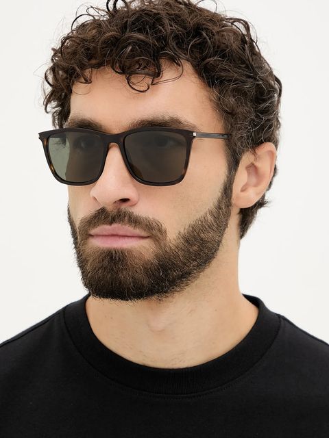 Saint Laurent okulary przeciwsłoneczne kolor brązowy SL 851