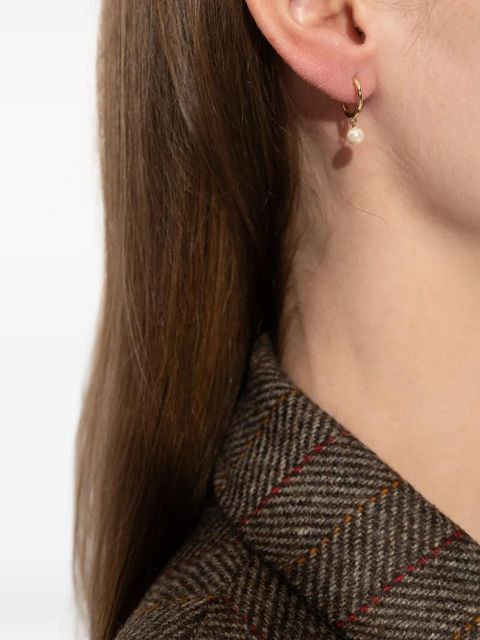 Tory Burch faux-pearl-pendant drop earrings - Gold