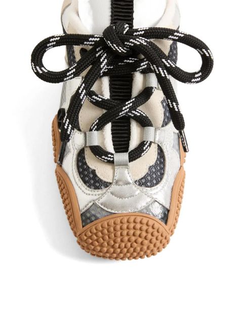 Valentino Garavani Amphibia logo-plaque sneakers - Silver