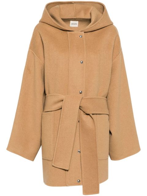 KHAITE belted coat - Brown