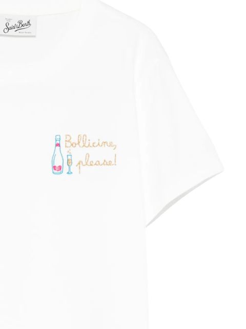 MC2 Saint Barth Emilie embroidered T-shirt - White